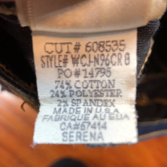 True Religion Serena Skinny Dark Wash Style WCJ-N96CR8 Inseam  29” Size 28 - Picture 13 of 14